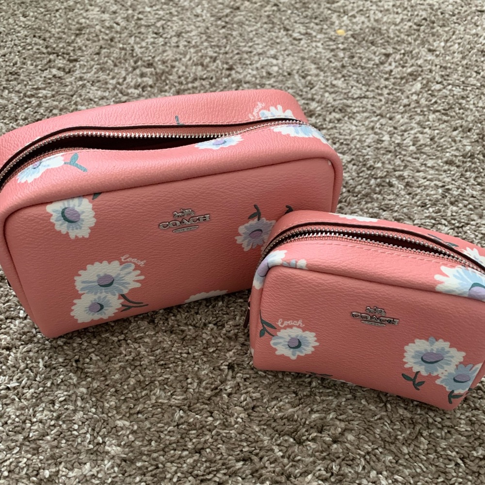 Coach Cosmetic bag. Medium and small -Both included